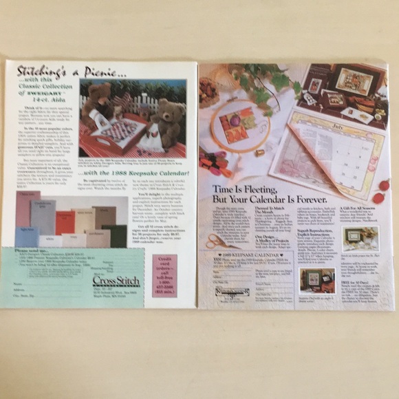 1987-89 Lot of 8 Cross Stitch & Country Crafts Magazines Vintage (Better Homes) - Picture 5 of 9